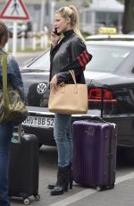 MICHELLE HUNZIKER at Tegel Airport in Berlin 05/19/2015