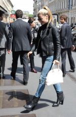 MICHELLE HUNZIKER Out and About in Milan 04/28/2015
