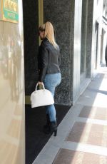 MICHELLE HUNZIKER Out and About in Milan 04/28/2015