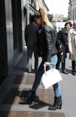 MICHELLE HUNZIKER Out and About in Milan 04/28/2015