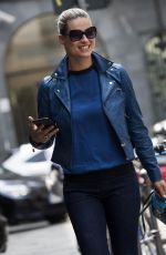MICHELLE HUNZIKER Out and About in Milan 07/05/2015