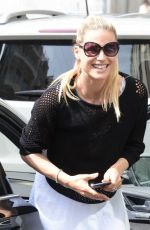 MICHELLE HUNZIKER Out for Lunch at Cafe Trussardi