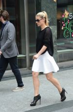 MICHELLE HUNZIKER Out for Lunch at Cafe Trussardi