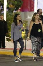 MILA KUNIS Arrives at U2 Concert in Inglewood