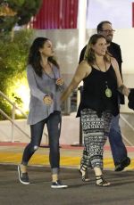 MILA KUNIS Arrives at U2 Concert in Inglewood