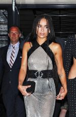MILEY CYRUS and ZOE KRAVITZ Leaves Surrey Hotel in New York