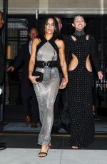 MILEY CYRUS and ZOE KRAVITZ Leaves Surrey Hotel in New York