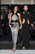 MILEY CYRUS and ZOE KRAVITZ Leaves Surrey Hotel in New York