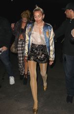 MILEY CYRUS Arrives at Lana Del Rey Concert in Los Angeles