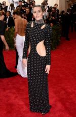MILEY CYRUS at MET Gala 2015 in New York