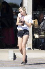 MILEY CYRUS Getting a Coffee in Malibu