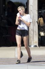 MILEY CYRUS Getting a Coffee in Malibu