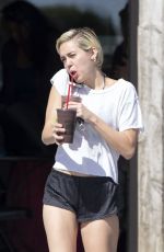 MILEY CYRUS Getting a Coffee in Malibu