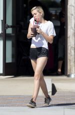 MILEY CYRUS Getting a Coffee in Malibu