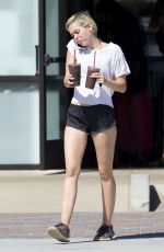 MILEY CYRUS Getting a Coffee in Malibu
