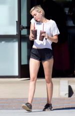 MILEY CYRUS in SHorts Out and About in Los Angeles 04/30/2015