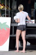 MILEY CYRUS in SHorts Out and About in Los Angeles 04/30/2015