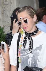 MILEY CYRUS Leaves Her Hotel in New York 05/05/2015