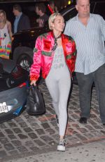 MILEY CYRUS Out and About in New York 05/12/2015