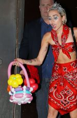 MILEY CYRUS Out and About in New York 05/13/2015