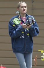 MILEY CYRUS Out and About in Studio City 05/09/2015