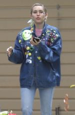 MILEY CYRUS Out and About in Studio City 05/09/2015