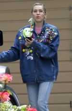 MILEY CYRUS Out and About in Studio City 05/09/2015