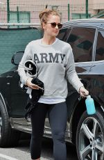 MINKA KELLY in Leggings Out in Los Angeles 05/06/2015
