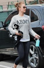 MINKA KELLY in Leggings Out in Los Angeles 05/06/2015