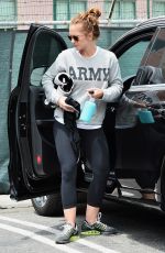 MINKA KELLY in Leggings Out in Los Angeles 05/06/2015