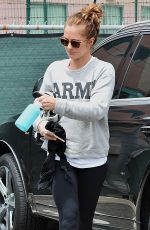 MINKA KELLY in Leggings Out in Los Angeles 05/06/2015