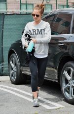 MINKA KELLY in Leggings Out in Los Angeles 05/06/2015
