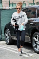 MINKA KELLY in Leggings Out in Los Angeles 05/06/2015
