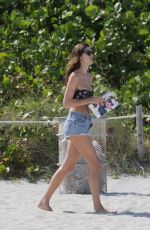 NADEJDA SAVCOVA in Bikini at a Beach in Miami