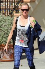 NAOMI WATTS in Leggings Leaves a Gym in Brentwood 04/29/2015