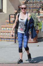 NAOMI WATTS in Leggings Leaves a Gym in Brentwood 04/29/2015