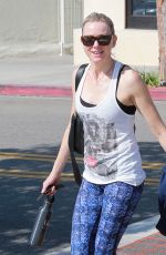 NAOMI WATTS in Leggings Leaves a Gym in Brentwood 04/29/2015
