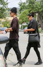 NAYA RIVERA Leraves a Friend in Los Feliz 05/16/2015