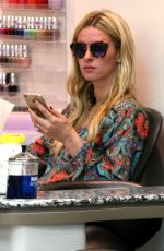 NICKY HILTON at a Nail Salon in Beverly Hills 05/20/2015