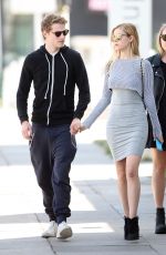 NICOLA PELTZ in Tight Dress Out with Friends in West Hollywood 05/12/2015