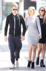 NICOLA PELTZ in Tight Dress Out with Friends in West Hollywood 05/12/2015