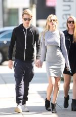 NICOLA PELTZ in Tight Dress Out with Friends in West Hollywood 05/12/2015