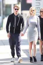 NICOLA PELTZ in Tight Dress Out with Friends in West Hollywood 05/12/2015