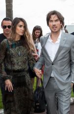 NIKKI REED and Iam Ssomerhalder Walks at Croisette in Cannes 05/21/2015