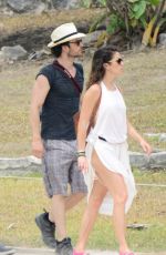 NIKKI REED and Ian Somerhalder at Honeymoon in Mexico