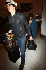 NIKKI REED Arrives at LAX Airport in Los Angeles 05/16/2015