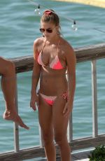 NINA AGDAL in Bikini at a Pool in Miami 05/09/2015