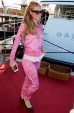 OARIS HILTON Leaves a Yacht in Cannes 05/22/2015