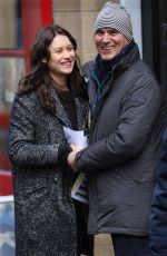 OLGA KURYLENKO on the Set of The Correspondence in Edinburgh 04/29/2015