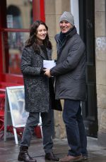 OLGA KURYLENKO on the Set of The Correspondence in Edinburgh 04/29/2015